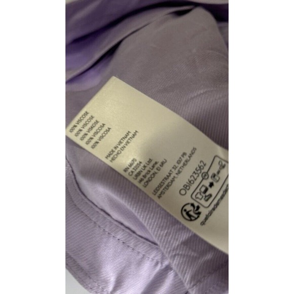 NWT: Anthropologie Lavender Cargo Wide leg pants size 14 - Picture 7 of 8